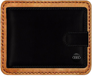 Kožená Peňaženka AUDI s ochranou kreditných kariet RFID