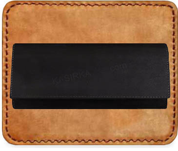 Čašnícka peňaženka kožená - BIO koža čierna
