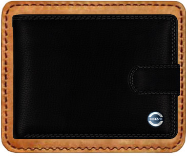 VOLVO kožená peňaženka ochrana proti zneužitiu kariet RFID