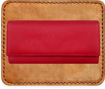 Peňaženka pre čašníkov červená kožená PROFESIONAL